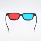 Новейшие красные, синие 3D очки, черная оправа для объемного анаглифа, ТВ, фильма, DVD, Крутое Зрение для игркинотеатра