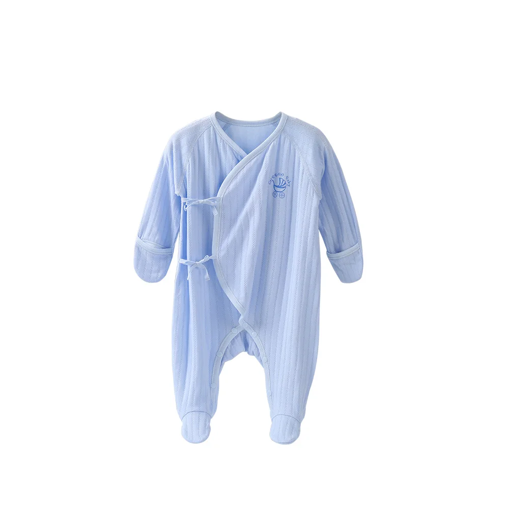 Детский хлопковый комбинезон с длинным рукавом на возраст 0-3 месяца |