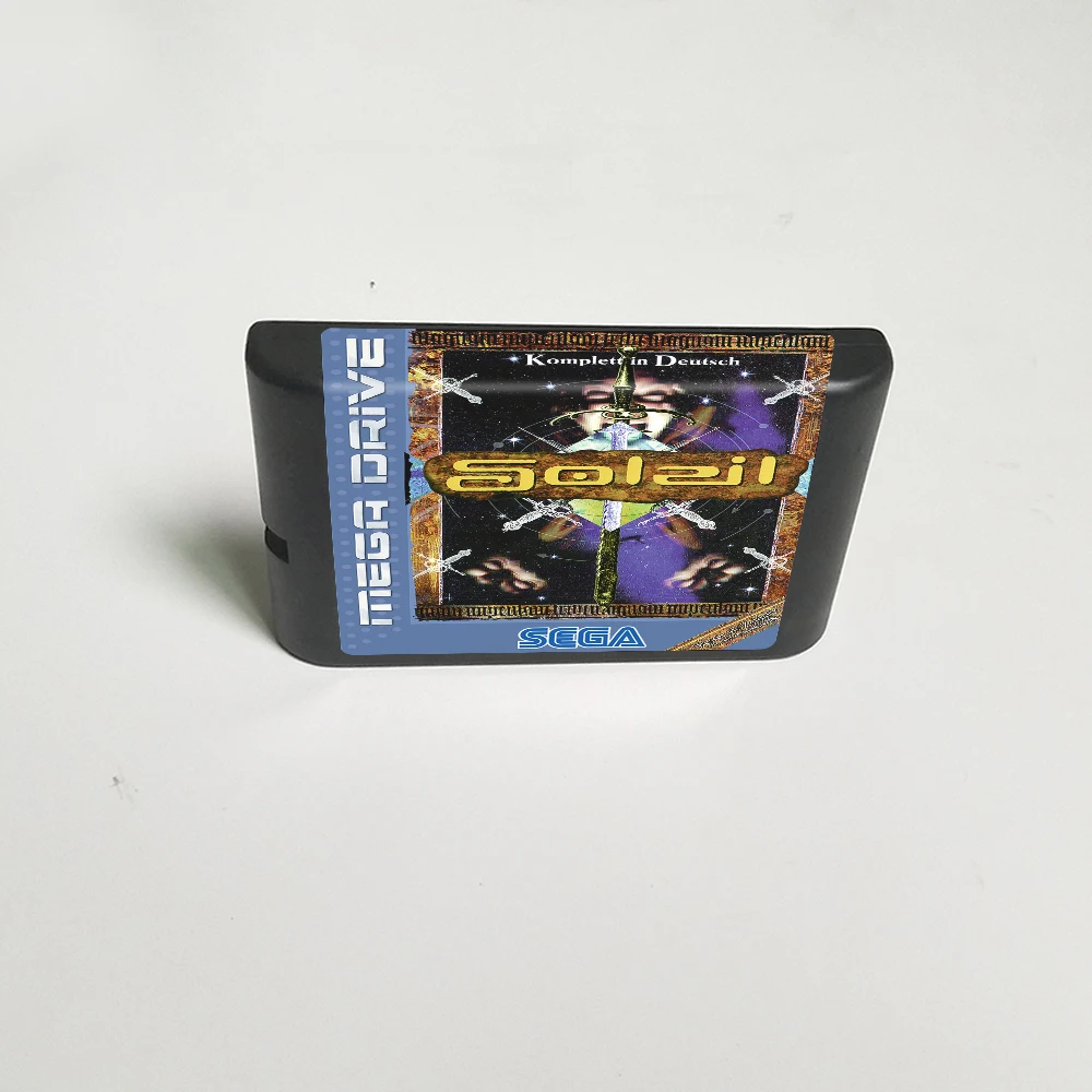 Soleil (Батарея сохранить)-16 бит MD карточная игра для Sega Megadrive игровой консоли