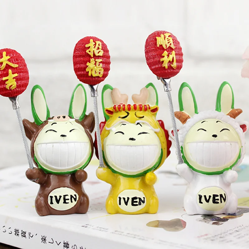 

Маленькое украшение в виде китайского знака зодиака Yiwen, кролик, визитница, держатель для фото, держатель для заметок, мультяшное животное, у...