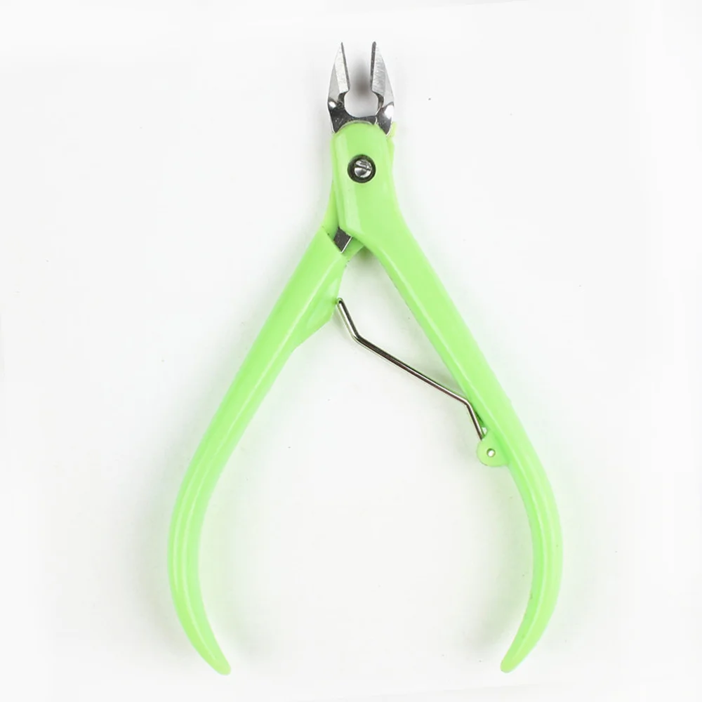 

3pcs Cuticle Cutter with Handle Nail and Toenail Nipper Dead Skin Remover for Manicure(Random Color)