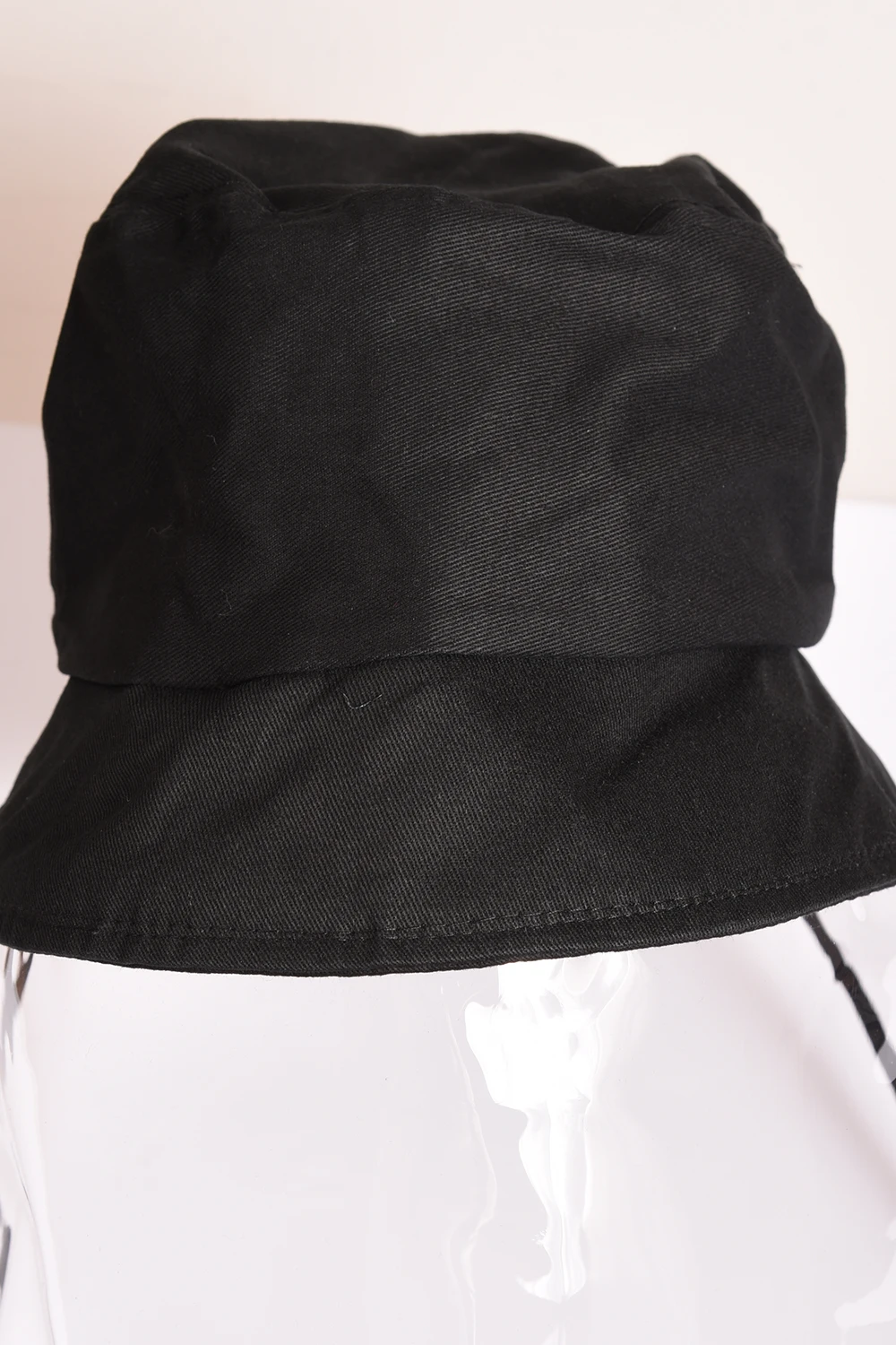 

1pcs Adult PVC Head Full Face Shield Cover Outdoor Anti Dust Protective Mask Black Windproof Bucket Hat