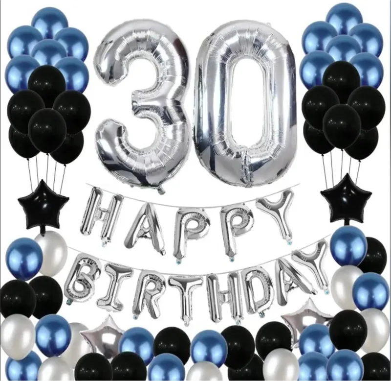 Воздушный шар для вечеринки в честь Дня Рождения 16 21 30 40 50 дней рождения набор