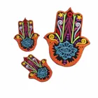 Модная индийская ручная Фатима для йоги, декоративная одежда сделай сам, сумка, тканевая вышивка, значок для женщин