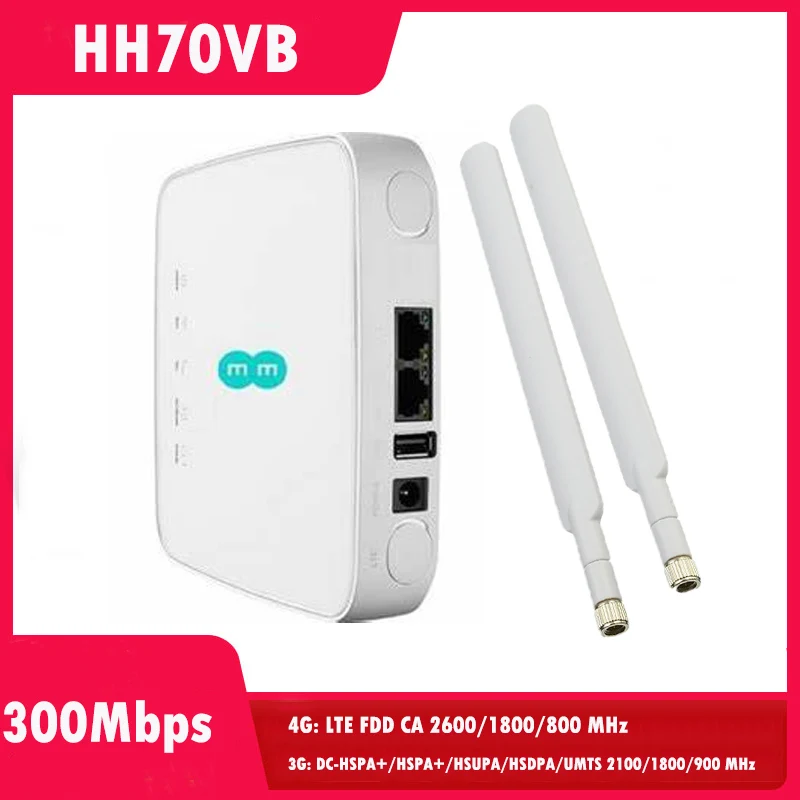 

Unlocked HH70VB CAT7 Wi-fi router 300Mbps 4G FDD-LTE CPE Wireless Router Repeater wi fi router with sim card 4g wifi router