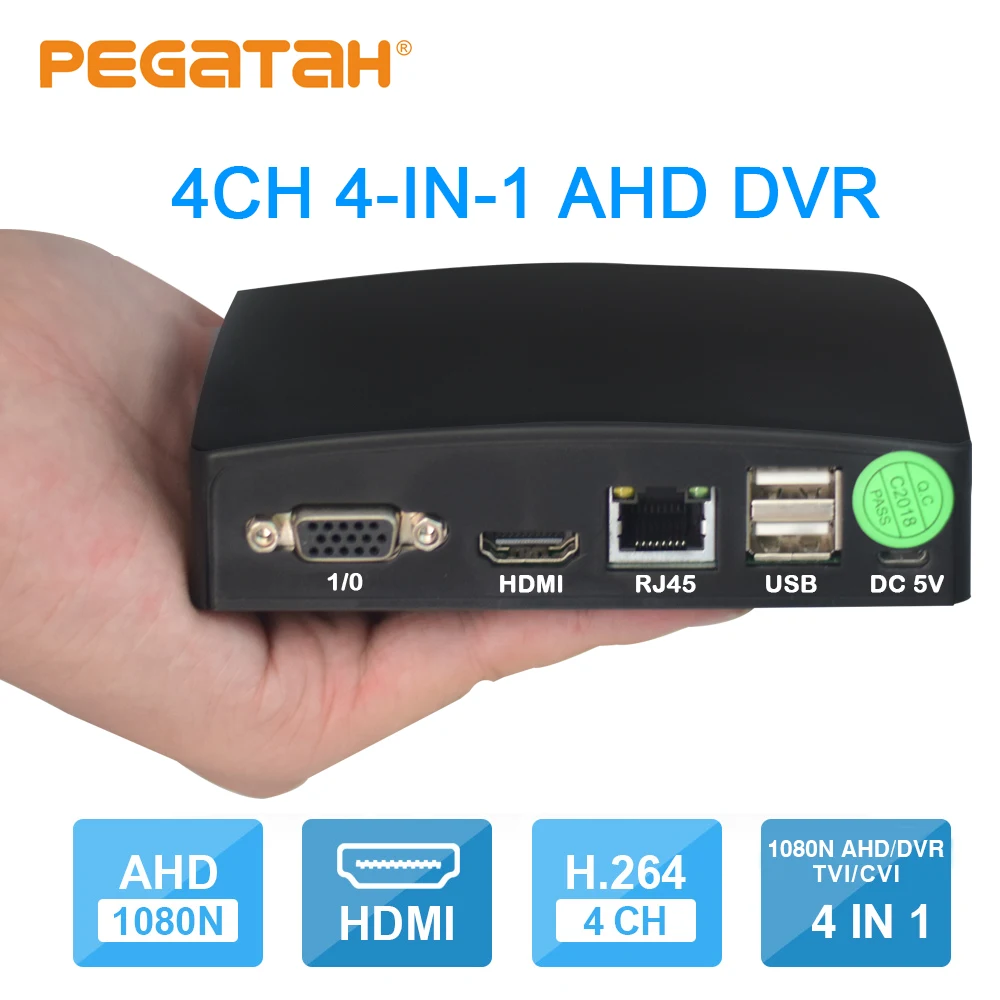 4ch 1080P Мини DVR с 4ch видео в реальном времени CCTV Гибридный 4в1 видео рекордер для AHD камеры IP камеры аналоговая камера