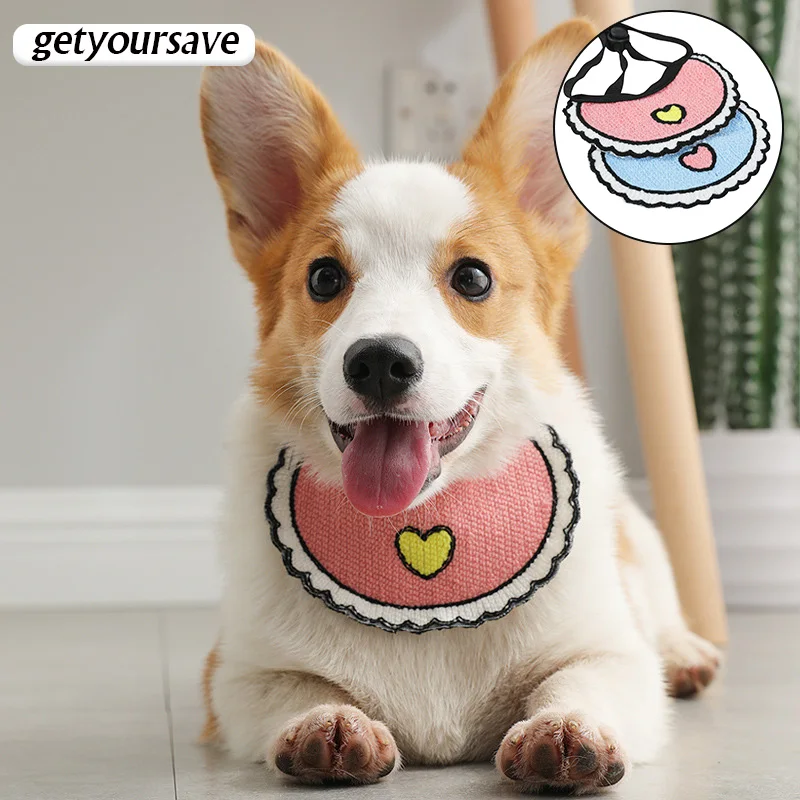 

Шарф-ошейник для собак, аксессуары для кошки, собаки, слюнявчик, аксессуары для котенка, трикотажный, треугольный, повязка, нагрудник для щен...