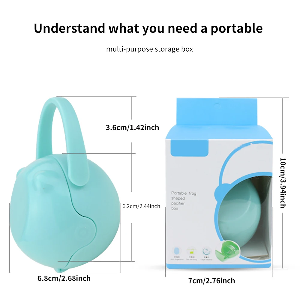 

Adorable Nipple Organizer Travel Pacifier Holder Case Nipple Snack ContainerBaby Pacifier Storage Box Kids Soother Storage Case