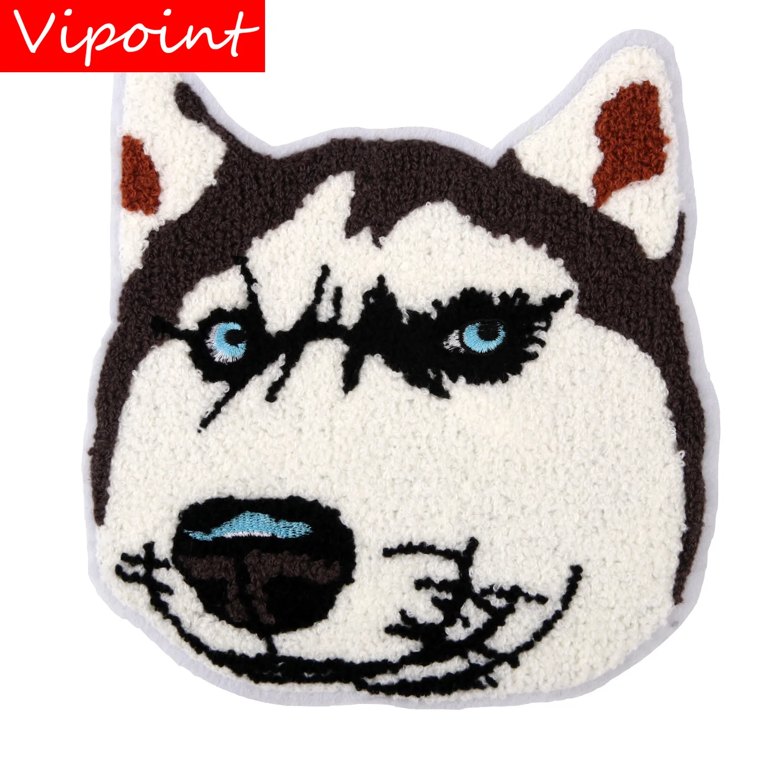VIPOINT полотенце вышивка большой нашивки в виде собак нашивки в виде животных значки аппликации патчи для одежды JW-91