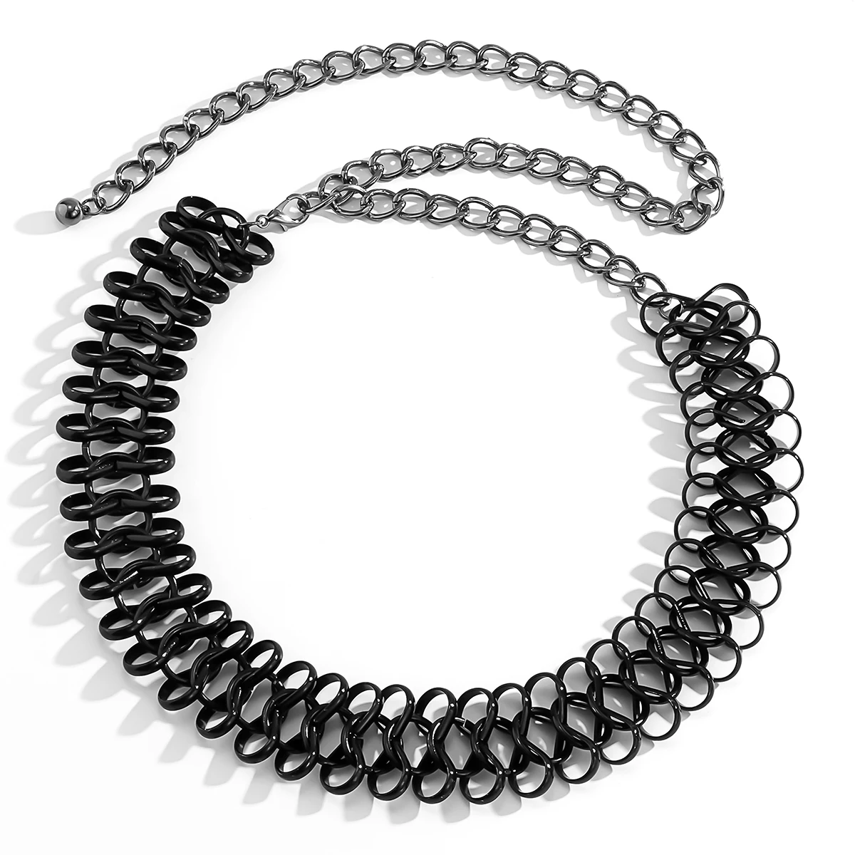 

IngeSight.Z 4 Colors Vintage Chunky Thick Twisted Heavy Metal Body Chain Punk Harness Waist Belly Chain Female Body Jewelry Gift