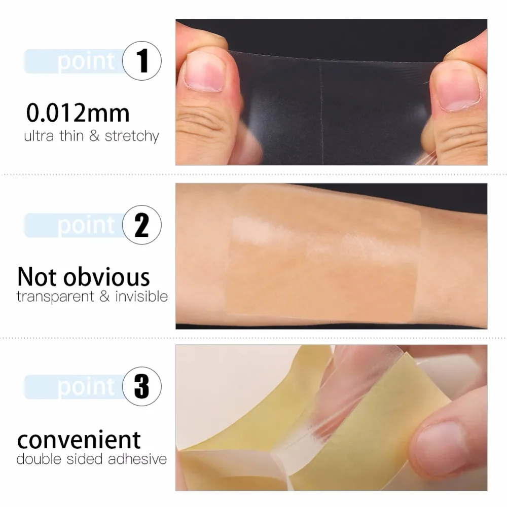 

1 Roll Disposable Armpit Sweat Pads Absorbing Underarm Antiperspirant Transparent Keep Dry Sticker Prevent Deodorant