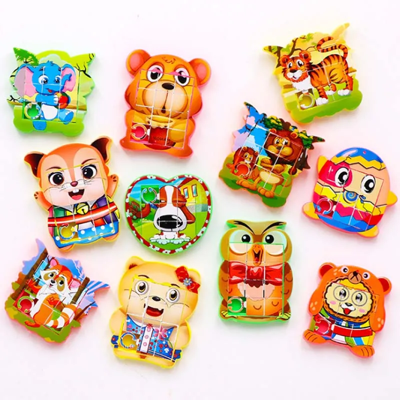 5 шт. ручные мини-игрушки-пазлы для детей обучающие и вечерние игрушки с героями