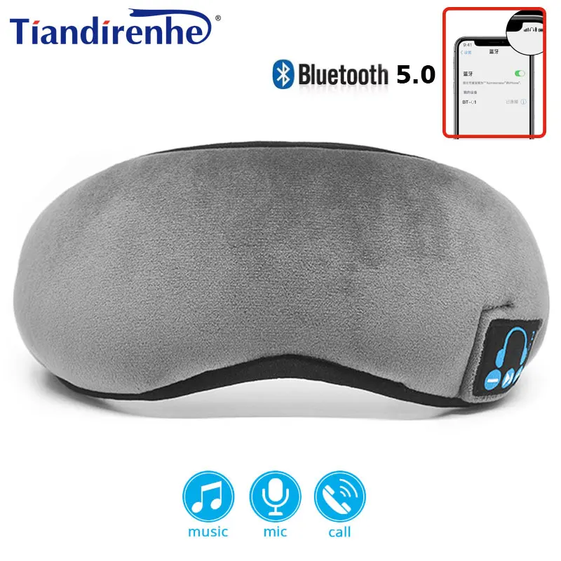 Новинка года от производителя, Беспроводная Bluetooth v5.0 гарнитура для звонков, музыки, сна, артефакт, дышащая маска для сна, наушники