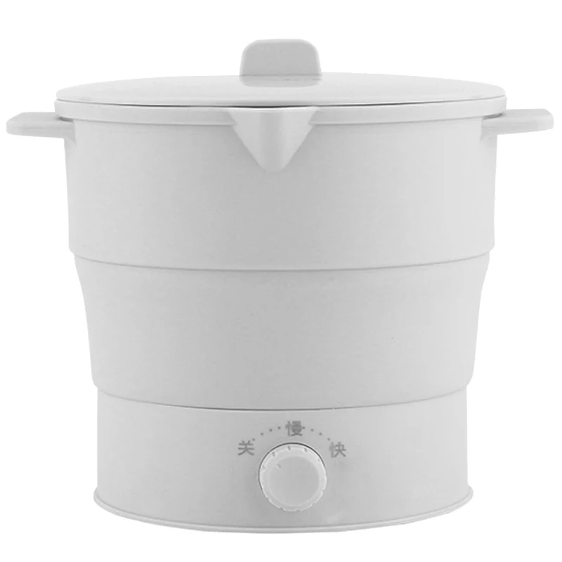 Силиконовая складная электрическая портативная кастрюля для горячего