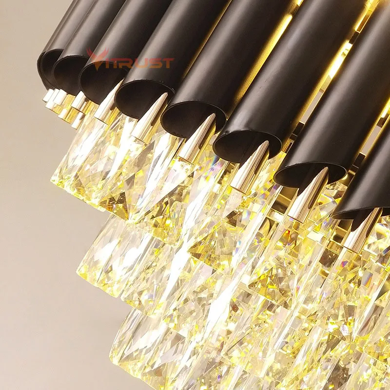 Скандинавский светодиодный потолочный вентилятор с роскошным кристаллом 42in