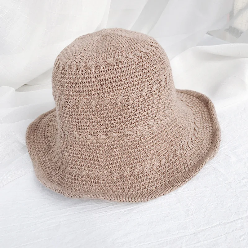 Шляпа женская Соломенная складная мягкая пляжная Панама для девушек и женщин