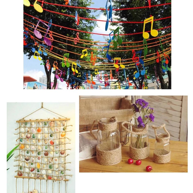 5 мм 20 м цветной нитевой шнур ручной работы сделай сам бежевый витой хлопковый