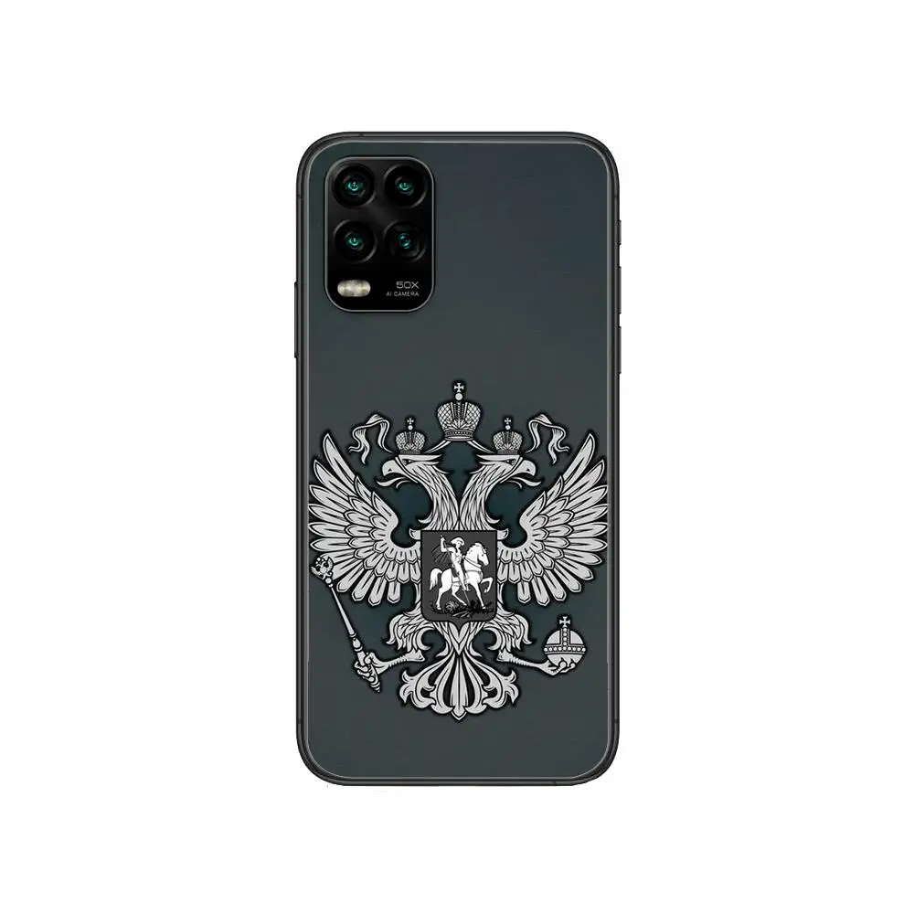 

russia coat of arms style Phone Case For XiaoMi Redmi 11lite ultra 9 8A 7A 6 A Pro T 5G K40 Anime Black Cover Silicone Back Pret