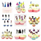 24 шт.лот Замороженные Marvel Человек-паук капкейки топперы Замороженные 2 Эльза Анна Олаф День рождения украшение день рождения торт ПОСТАВКИ ИГРУШЕК