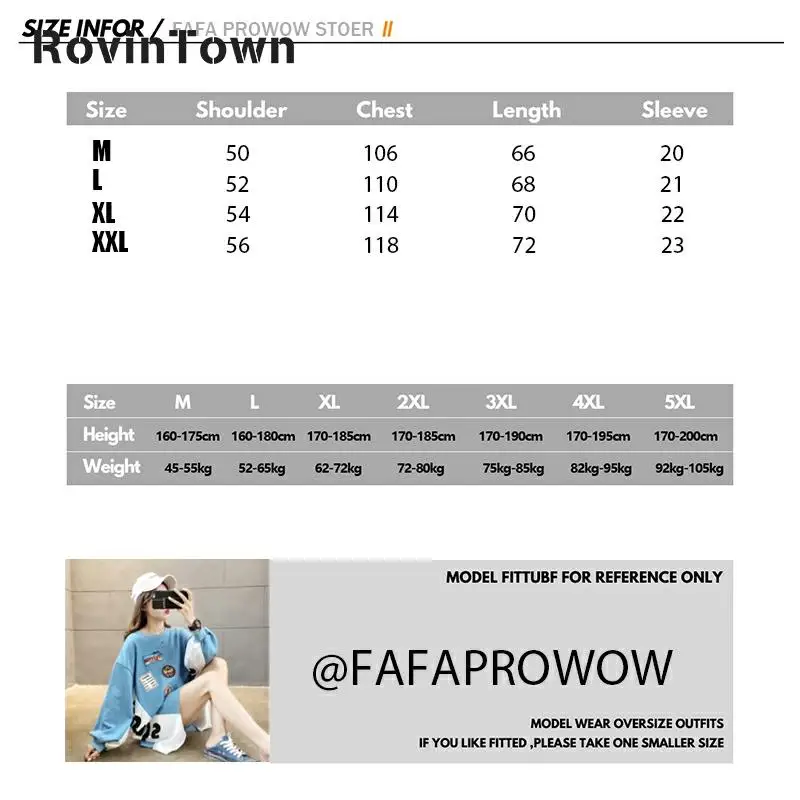 

2020 Spring&Autumn Loose Full Long Sleeve Hoodies Women White Blue Patchword Contrast Letter Print Harajuku Free Shipping Bluzy