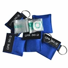 20 шт.лот CPR Resuscitator маска CRP брелок кольцо для ключей лицо щит 30:2 для первой помощи аварийное спасение CPR барьер