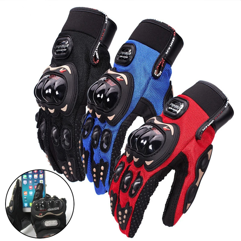 

Перчатки для мотокросса Guantes унисекс, дышащие для езды на мотоцикле и велосипеде по бездорожью, с сенсорным экраном, для мужчин и женщин