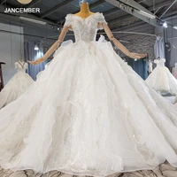 htl2240 jancember wedding dress bridal vintage plus size ball gown luxury wedding dress 2021 new boho trouwjurken plus size