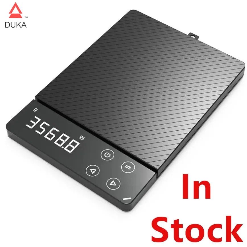  Бытовые цифровые электронные весы ATuMan DUKA ES1, 0 8 кг, многофункциональные электронные пищевые весы с HD подсветкой для кухни 