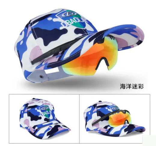 Мужские/женские поляризованные солнцезащитные очки + шляпа спортивный костюм