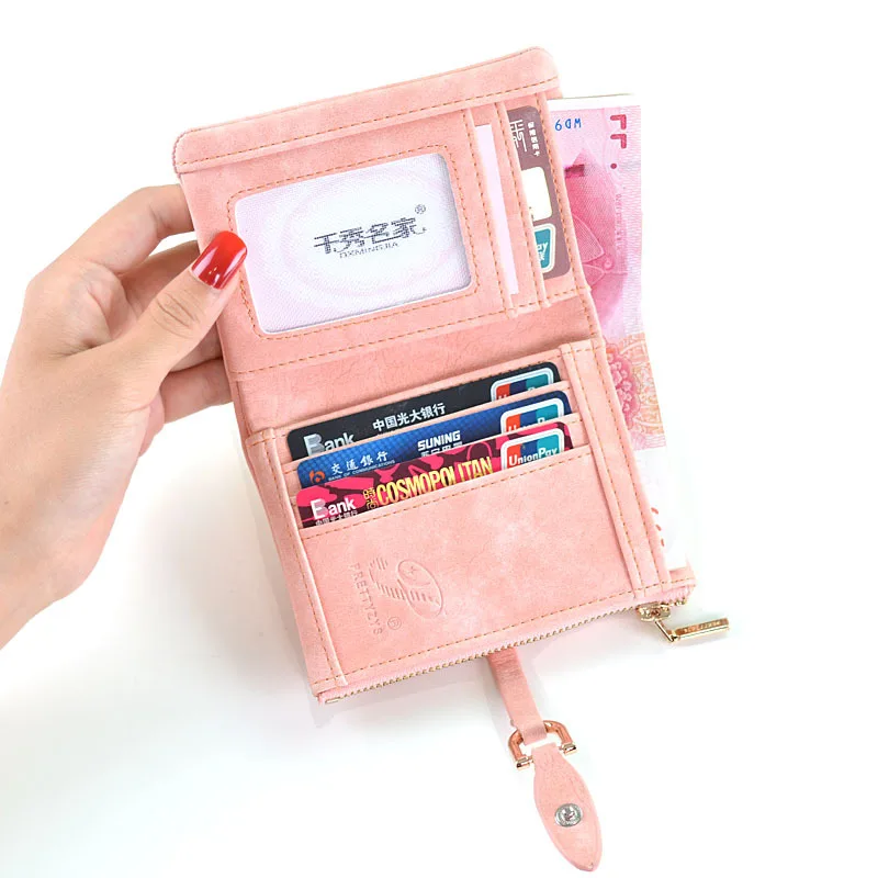 Короткий кошелек для женщин милый мини-кошелек мелочи бумажник с новым дизайном