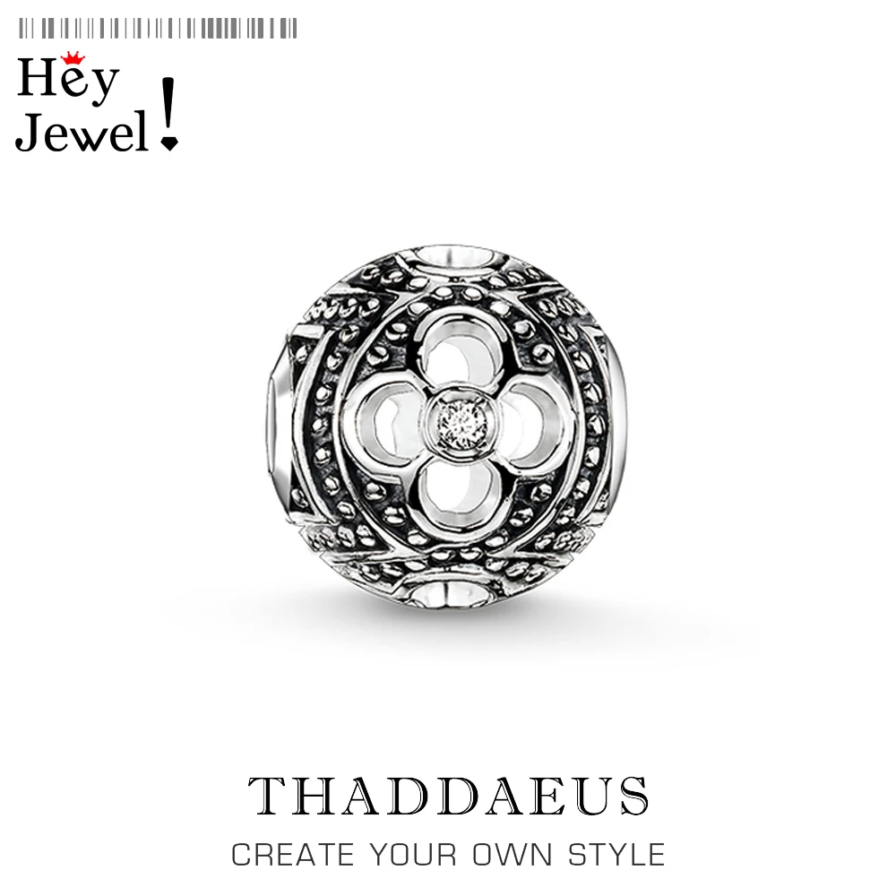 Бусины с черным ледяным цветком серебряные и стразы бусины подходят для браслета