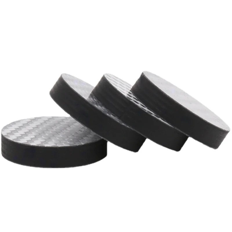 

25x5mm Hifi Audio Isolation Spike Base Pad Carbon Fiber Speaker CD Shoe Feet