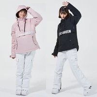 2021 women ski suit winter warm ski hoodie set windproof waterproof jacket and pants skiing snowboard suit snow overalls unisex