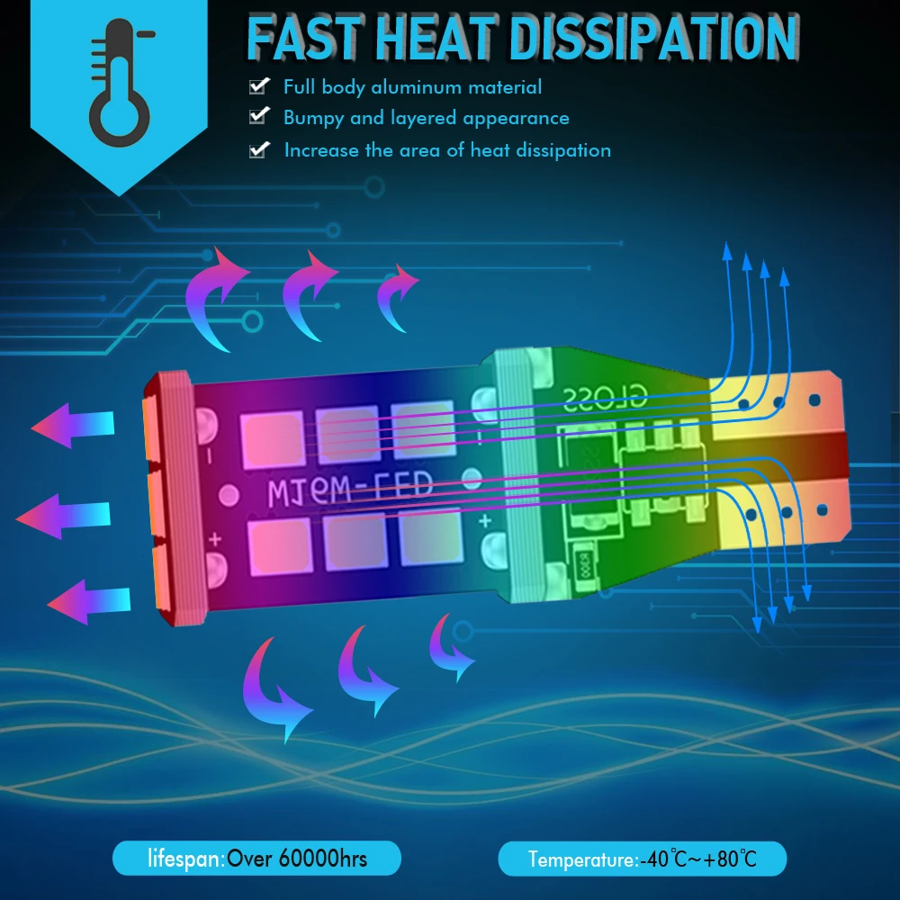 2 шт. Автомобильные светодиодные фонари заднего хода 921 лм|Сигнальная лампа| |