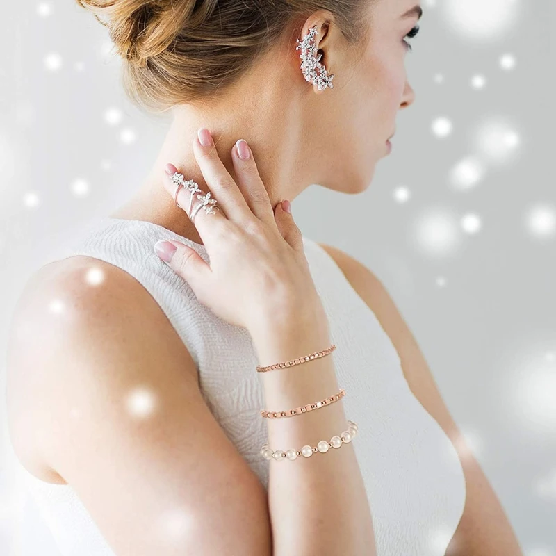 

4200 Piece Assorted Spacer Beads Round Ball Spacer Beads Faceted Beads Square Cube Spacer Beads Oblate Spacer Beads Diamond for