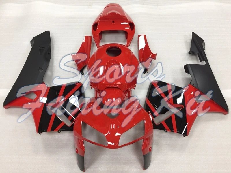 Пластиковые обтекатели для CBR 600RR 2005 2006 красный черный обтекатель 06 Наборы тела 600