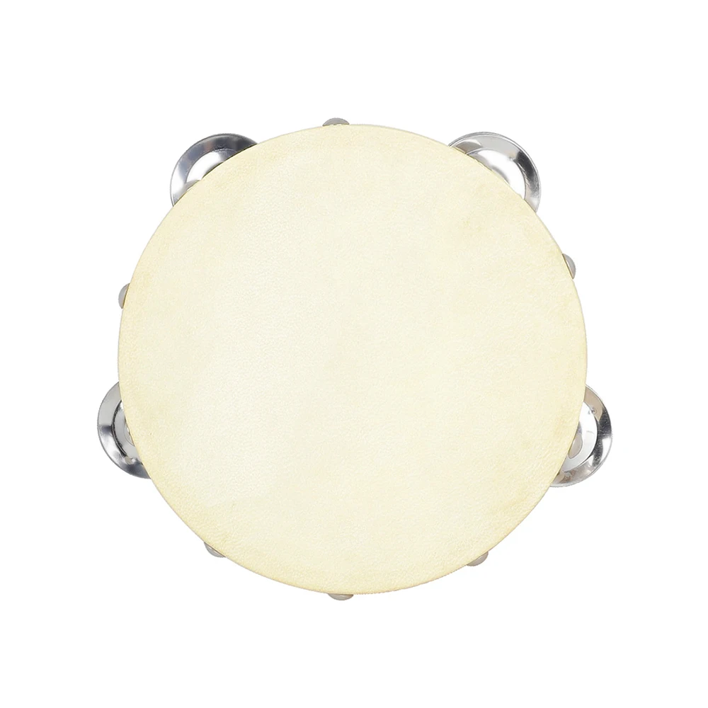 Деревянный тамбурный ручной барабан 6-дюймовый из овчины двухрядный инструмент