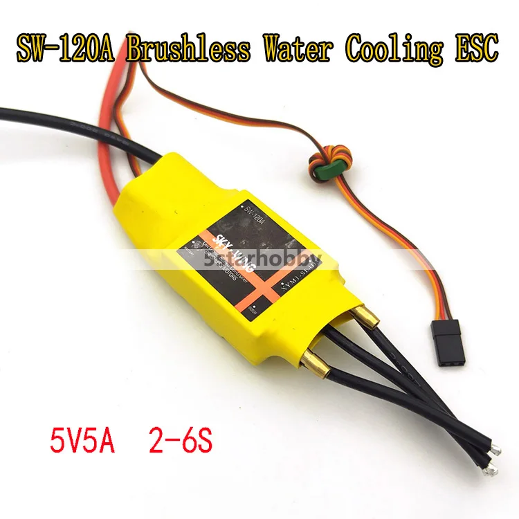 

SkyWing Brushless Two-Way 5V5A 2-6S 80A 120A 200A ESC speed controller with UBEC For RC Boat reverse Ship Forward/Backward