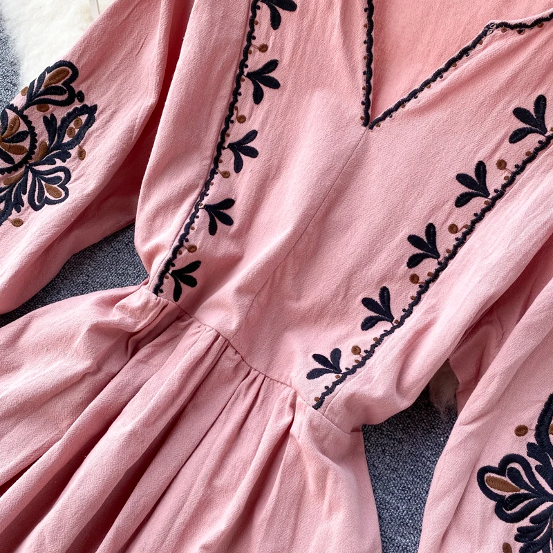 Женское платье макси в Корейском стиле вечерние нее с цветочным принтом и