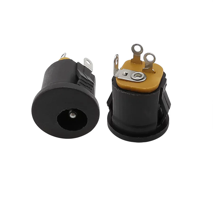 5Pcs 5.5 * 2.1mm 3 Pin DC Power Jack Socket Female Mount Panl Connector Adapter 5.5x2.1 DC022K DC-022K | Обустройство дома