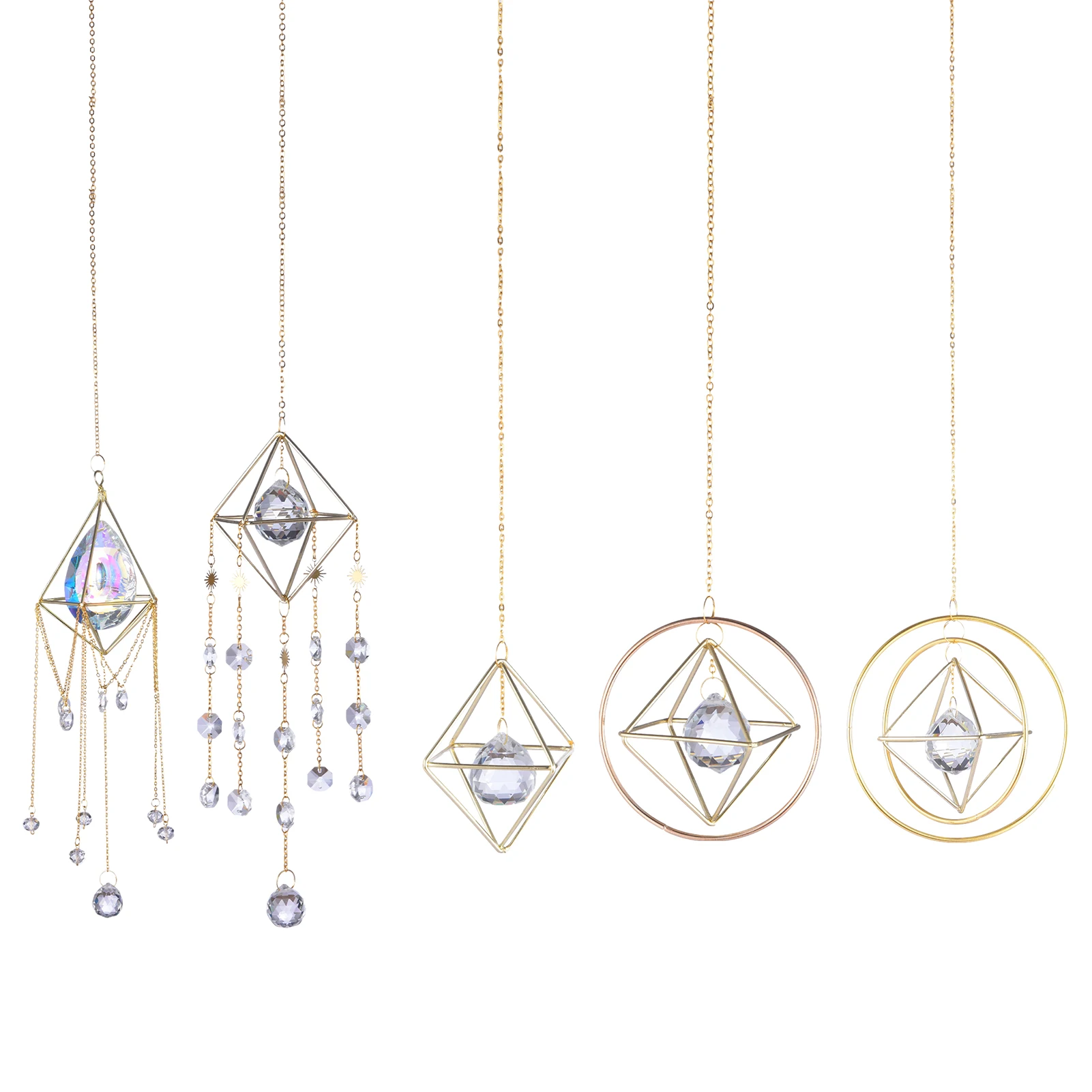 

Хрустальный Ловец Солнца, подвесные призмы, ветряные колокольчики, хрустальное украшение ручной работы, высокое качество, элегантное освещ...