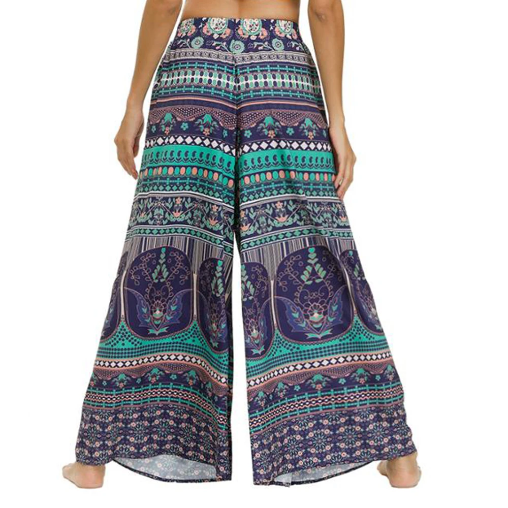 

Women's Trousers Wide Leg Bohemian Harem Yoga Pants 2021 Loose Casual Wide Leg Pants Dance Fitness Sports Pants