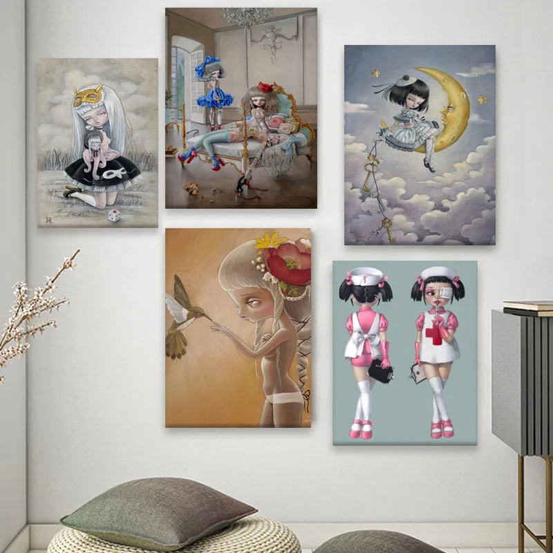 Настенные обои Mark Ryden художественные холщовые плакаты печатные картины