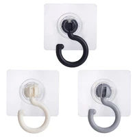 360 rotating ceiling hooks 6 pcs per set punch free self adhesive wall hooks help your to organize your clothes bags backpa
