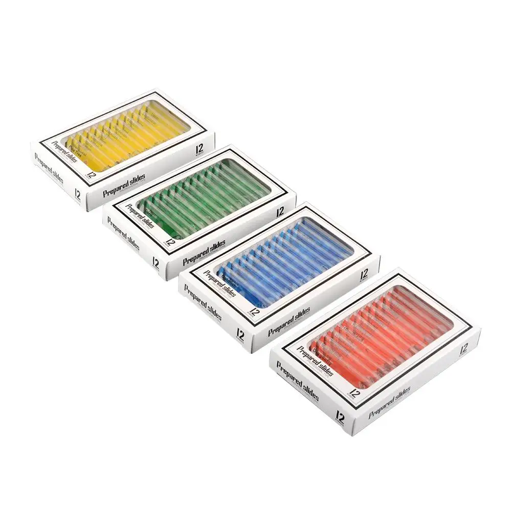 

Health Care Slides Microscope Microscope Parts & Accessories 48pcs Flowers Microscope Slides
