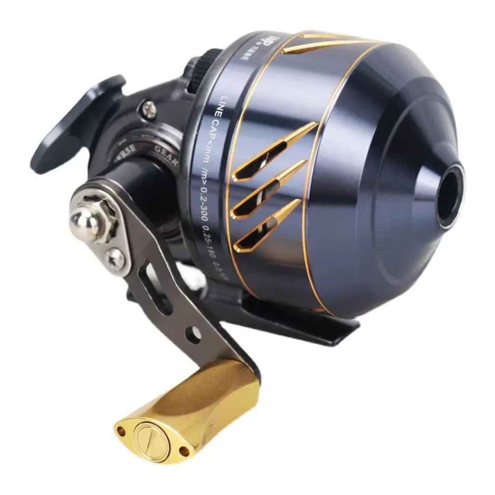Slingshot fishing Reel Spinning Hand Wheel 2 BBCatapult Outdoor Hunting Closed Reel With Line