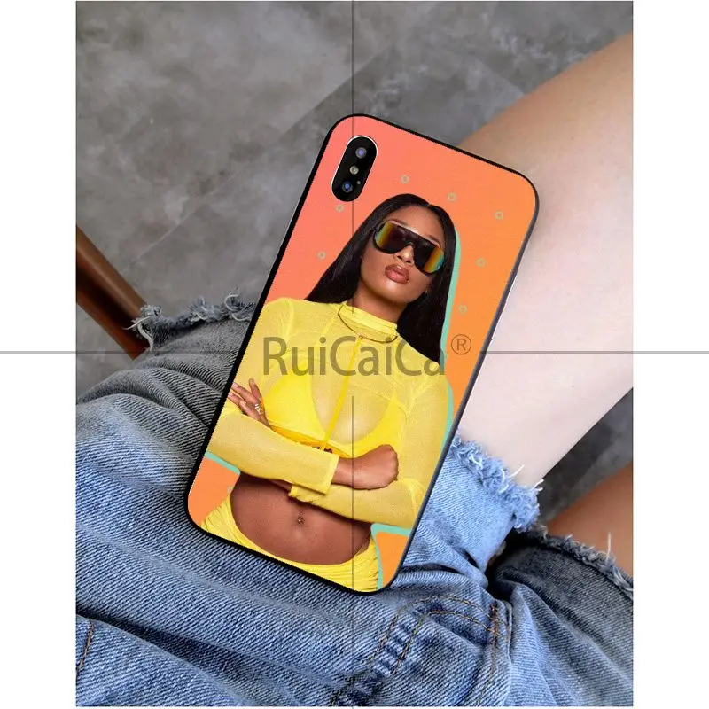 Ruicaica Megan The Stallion Новое поступление черная ячейка чехол для телефона iPhone 8 7 6 6S Plus 5 5S