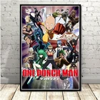 Модульный холст с изображением персонажа аниме One Punch Man принты для домашнего декора, картины японская картина HD, настенная живопись