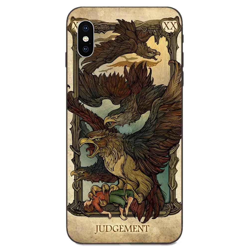 Модный мягкий чехол для мобильного телефона с картами Таро Apple iPhone 11 X XS Max XR Pro 4 5 6 6S