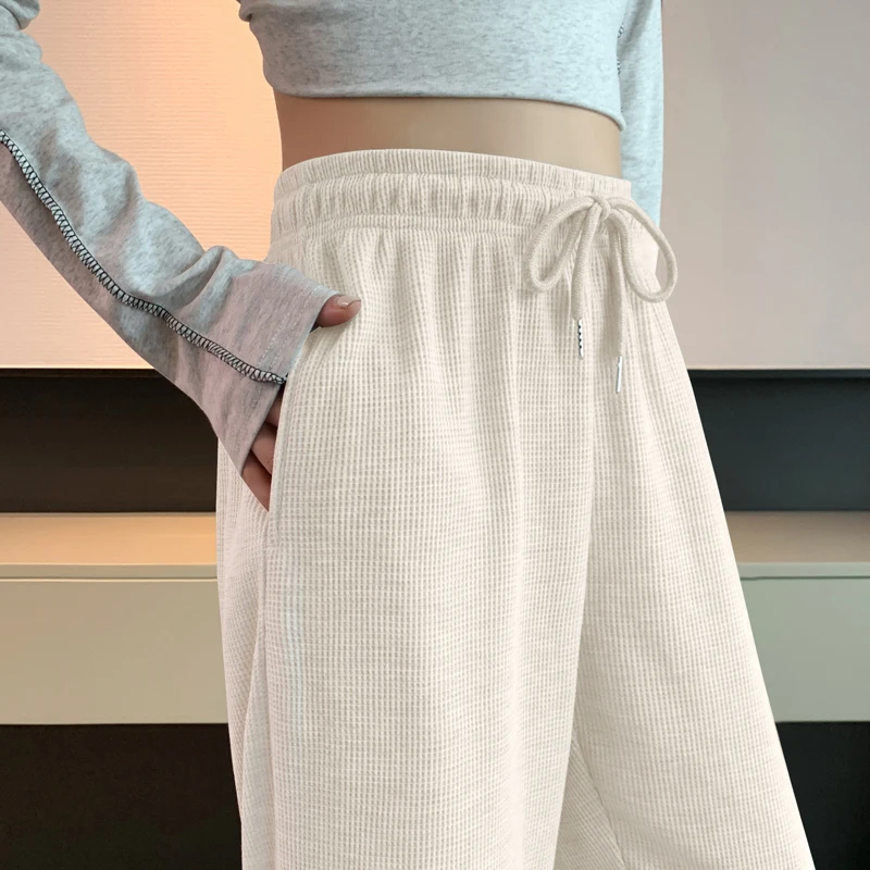 

Fall Winter 3 Solid Colour Oversized Women Pants Street Leisure BF Harajuku Harem Sports Pants Sweatpants With Drawstring 2021
